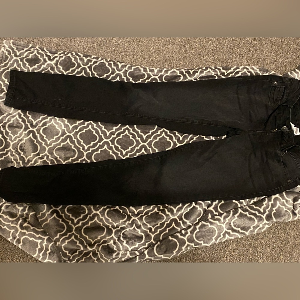 Black jeans, they are stretchy, soft feeling, very comfortable